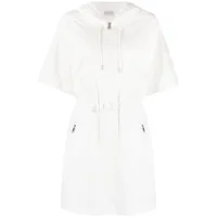 moncler robe en coton à manches courtes - blanc