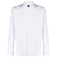 fedeli chemise boutonnée à manches longues - blanc