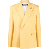 jacquemus blazer la vest madeiro - jaune