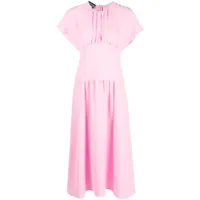 boutique moschino robe mi-longue à coupe évasée - rose