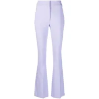 genny pantalon évasé à taille haute - violet