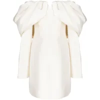 rachel gilbert robe courte viola à épaules dénudées - blanc
