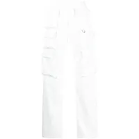 givenchy pantalon droit à poches cargo - blanc