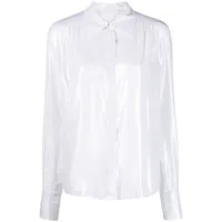 genny chemise boutonnée à manches longues - blanc