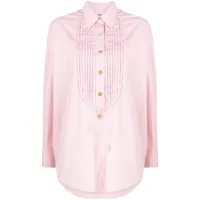 chanel pre-owned chemise à col plastron (années 1990-2000) - rose