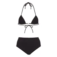 valentino garavani bikini à plaque vlogo - noir