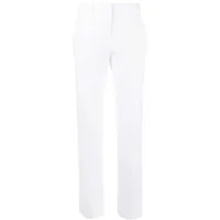 emporio armani pantalon de tailleur à coupe droite - blanc