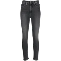calvin klein jeans jean skinny à taille haute - gris