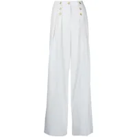 ports 1961 pantalon à boutons décoratifs - blanc