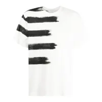 yohji yamamoto t-shirt à imprimé graphique - blanc