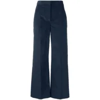 woolrich pantalon en velours côtelé à coupe ample - bleu