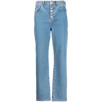 moschino jeans jean à coupe droite droite - bleu
