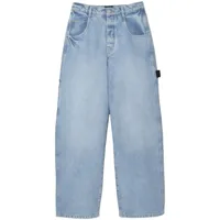 marc jacobs jean oversize carpenter à taille basse - bleu