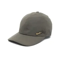 borsalino casquette à logo brodé - vert