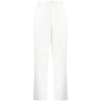 polo ralph lauren pantalon de costume en coton - blanc