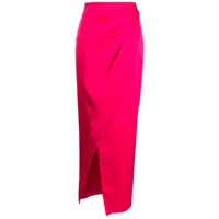 genny jupe droite à taille haute - rose