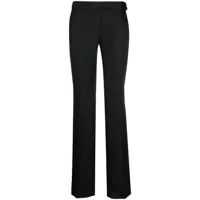 stella mccartney pantalon de tailleur à taille basse - noir