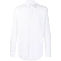 fursac chemise en coton à manches longues - blanc