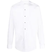 fursac chemise en coton à manches longues - blanc