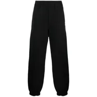 oamc pantalon de jogging en coton à taille élastiquée - noir