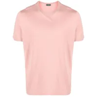 zanone t-shirt à manches courtes - rose