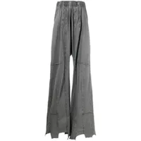 vetements pantalon sarouel à coupe ample - gris