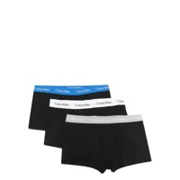 calvin klein underwear boxers en coton stretch à taille à logo - noir