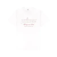 sporty & rich t-shirt prince à logo imprimé - blanc