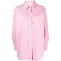 slowear chemise en coton à coupe oversize - rose