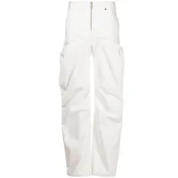 almaz jean droit hybrid à design structuré - blanc