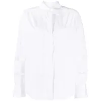 lorena antoniazzi chemise en coton à manches longues - blanc