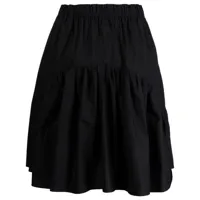 jnby jupe mi-longue en coton à volants - noir