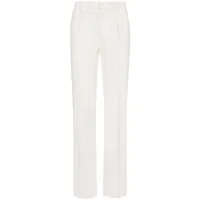 dolce & gabbana pantalon de costume stretch - blanc