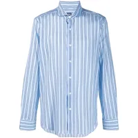 fedeli chemise à rayures verticales - bleu