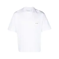 neil barrett t-shirt en coton à patch logo - blanc