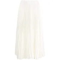 jil sander jupe mi-longue à design plissé - blanc
