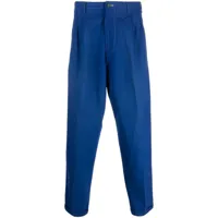 yohji yamamoto pre-owned pantalon de costume à coupe droite (années 1990) - bleu