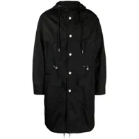 versace manteau barocco silhouette jacquard - noir