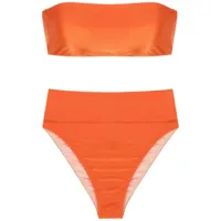 adriana degreas bikini à breloque logo - orange