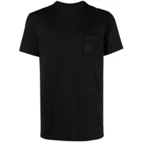neil barrett t-shirt en coton à détail de patch - noir