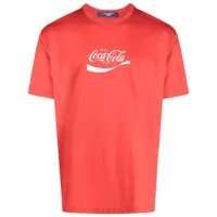 junya watanabe man x coca-cola t-shirt en coton - rouge