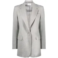 p.a.r.o.s.h. blazer giacca à simple boutonnage - gris