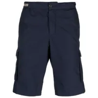 paul & shark short en coton à poches cargo - bleu