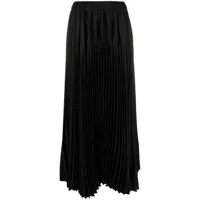 fabiana filippi jupe longue à design plissé - noir