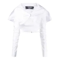 jacquemus haut la chemise meio - blanc