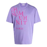 ih nom uh nit t-shirt en coton à logo imprimé - violet