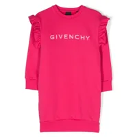 givenchy kids robe-pull à logo imprimé - rose