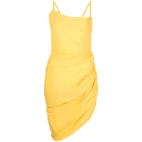 jacquemus robe courte la robe saudade asymétrique - jaune