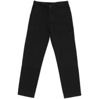 marcelo burlon county of milan pantalon droit à design patchwork - noir