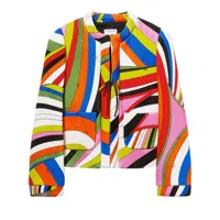 pucci veste en coton à imprimé iride - multicolore